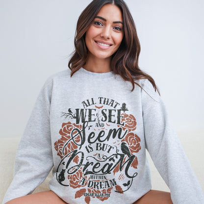 Edgar Allan Poe Crewneck Sweatshirt