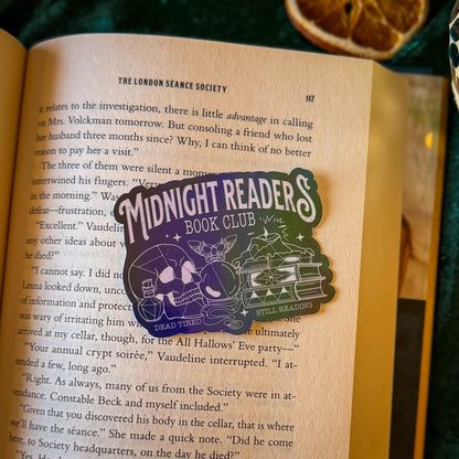 Midnight Readers Bookish Sticker - Black Holographic