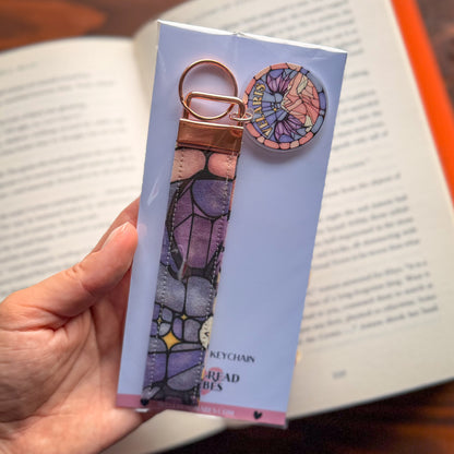 Velaris Stained Glass Wristlet Keychain – Book Lovers Gift