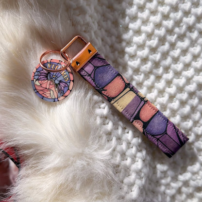 Velaris Stained Glass Wristlet Keychain – Book Lovers Gift