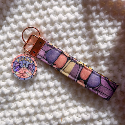 Velaris Stained Glass Wristlet Keychain – Book Lovers Gift