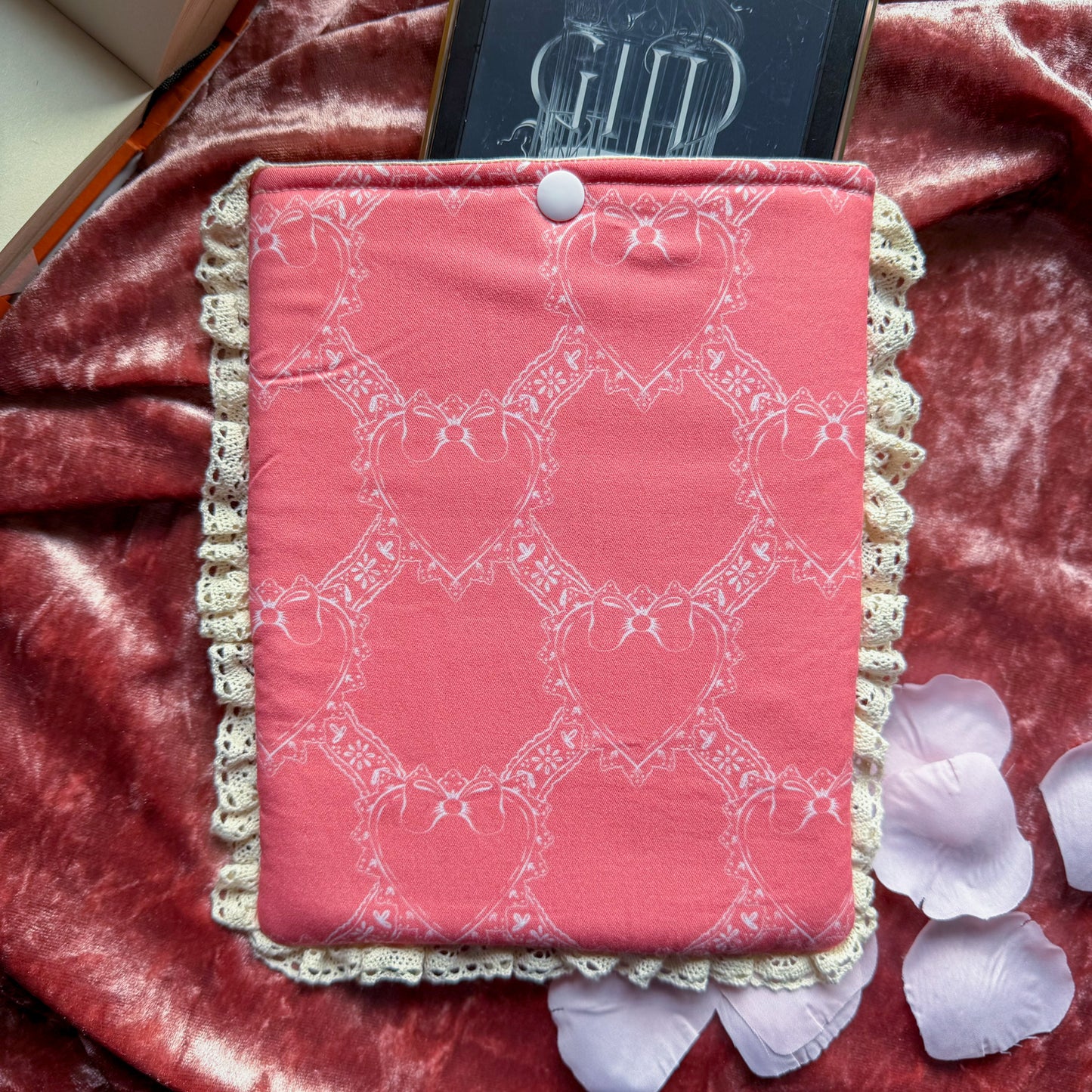 Coquette Lace Kindle Sleeve - Book Lover Gift