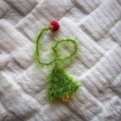 Christmas Tree Crochet Bookmark - Stocking Stuffer For Book Lovers
