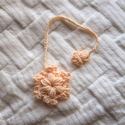 Puffy Snowflake Crochet Bookmark - Stocking Stuffer For Book Lovers