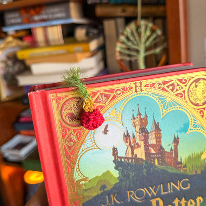 Christmas Tree Crochet Bookmark - Stocking Stuffer For Book Lovers