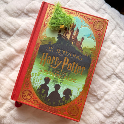 Christmas Tree Crochet Bookmark - Stocking Stuffer For Book Lovers