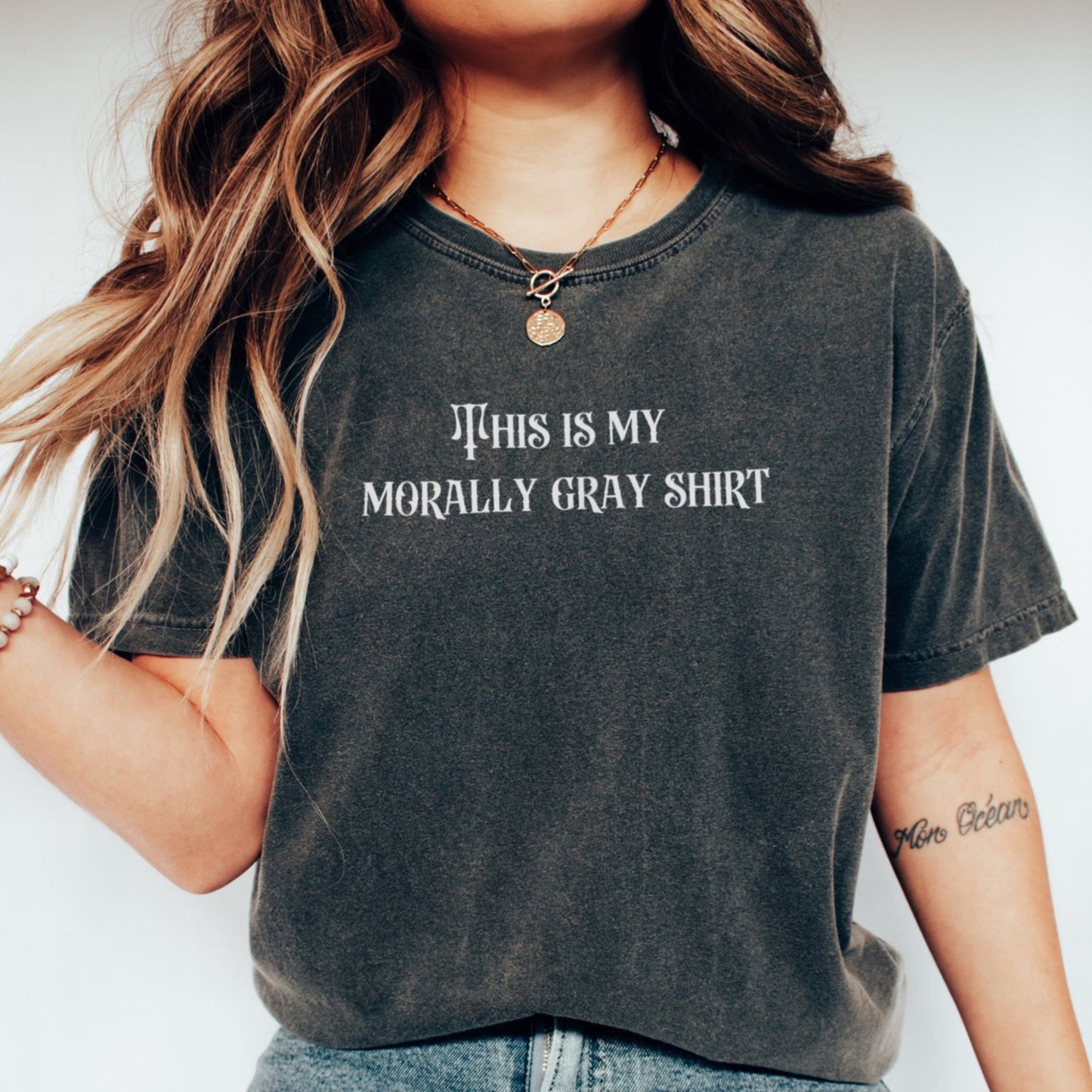 Morally Gray Tee - Comfort Colors Bookish Shirt