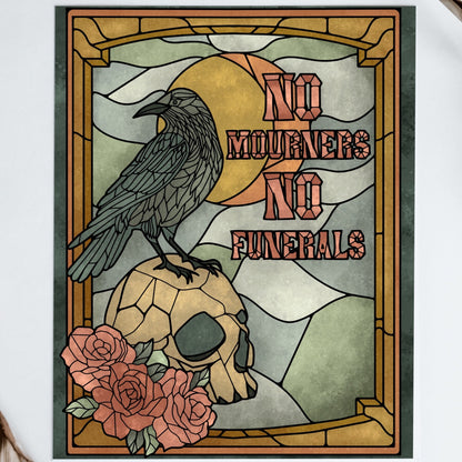 Six of Crows Ketterdam Poster - Bookish Wall Art Stained Glass Style Wall Decor