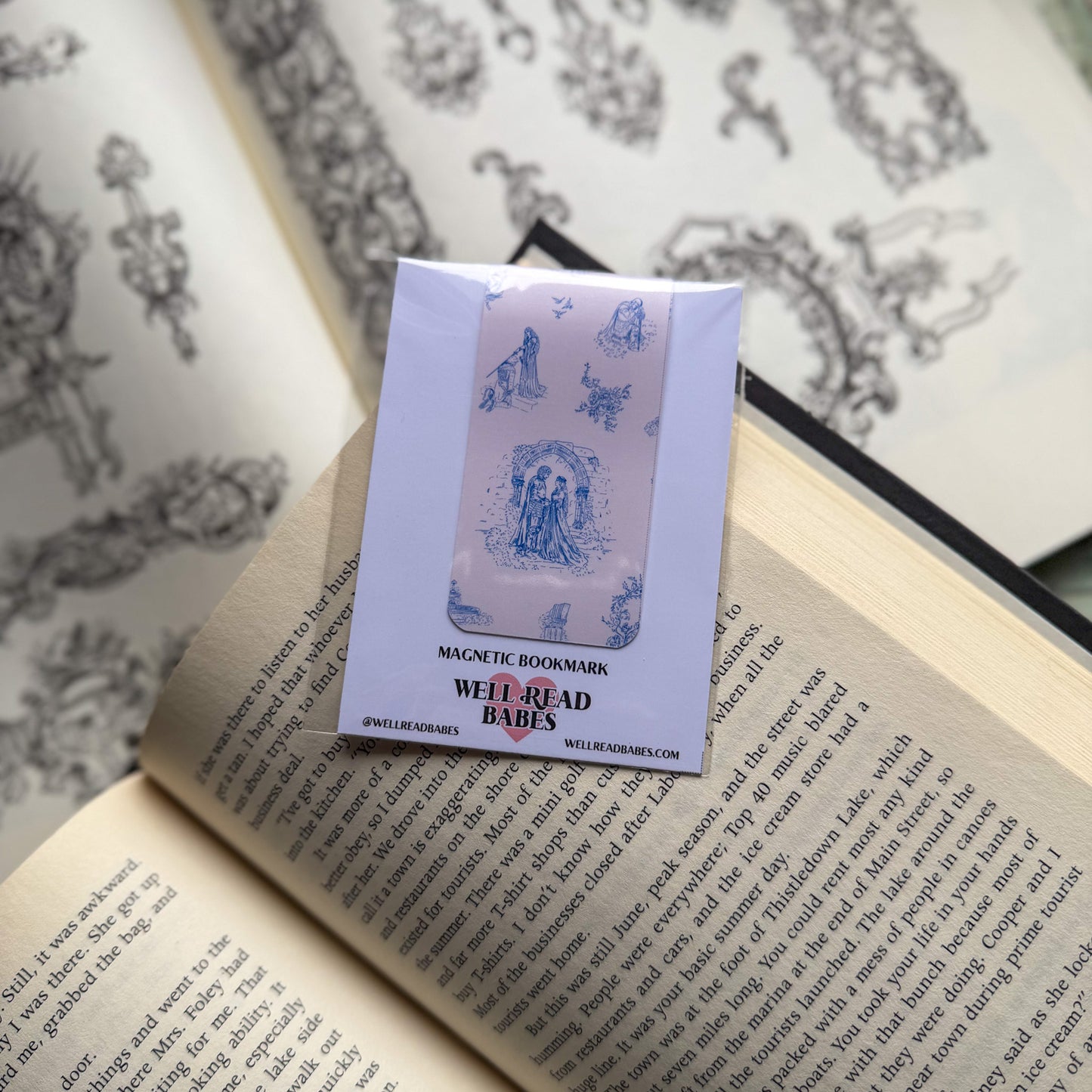 Toile De Jouy - Medieval Magnetic Bookmark - Bookish Gift