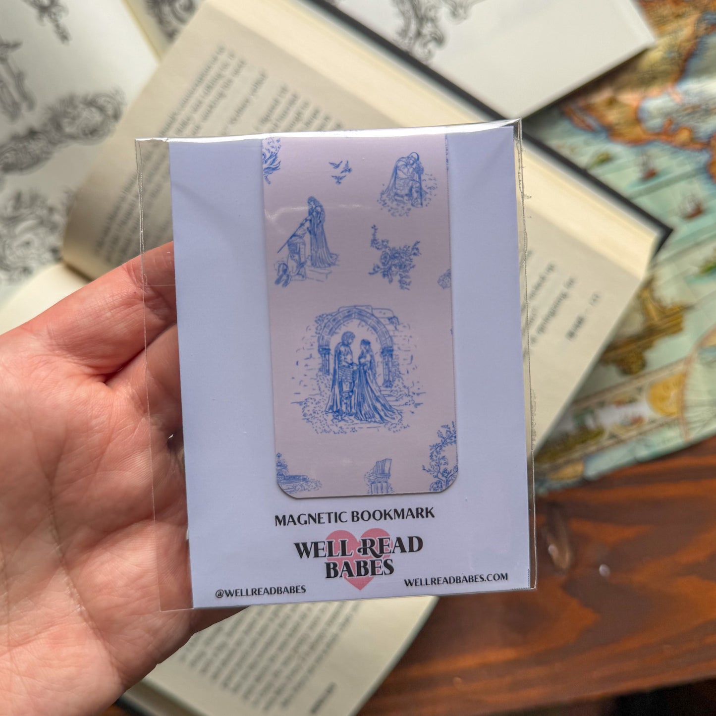 Toile De Jouy - Medieval Magnetic Bookmark - Bookish Gift