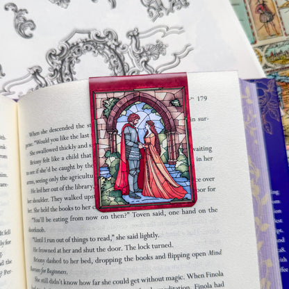Bring Back Yearning - Medieval Magnetic Bookmark - Stained Glass Bookish Gift