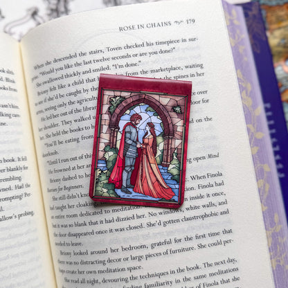 Bring Back Yearning - Medieval Magnetic Bookmark - Stained Glass Bookish Gift