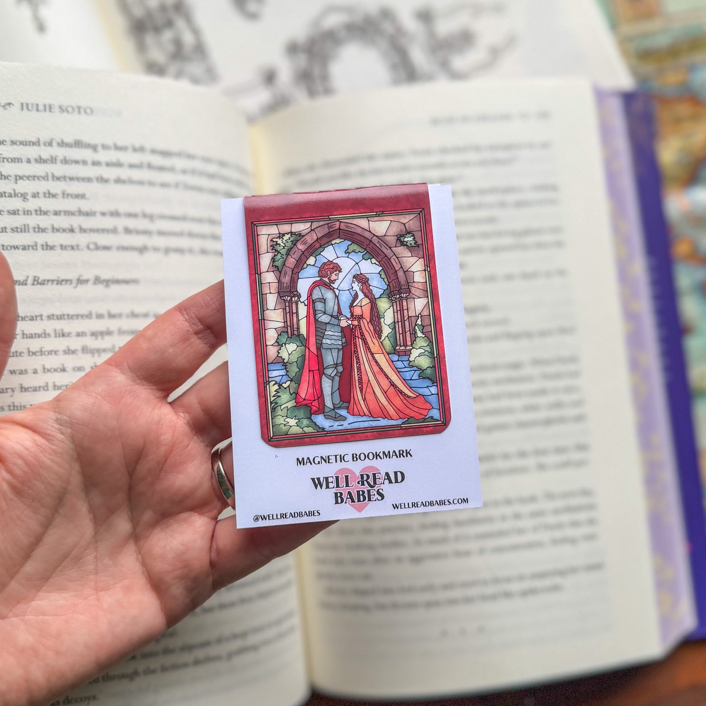 Bring Back Yearning - Medieval Magnetic Bookmark - Stained Glass Bookish Gift