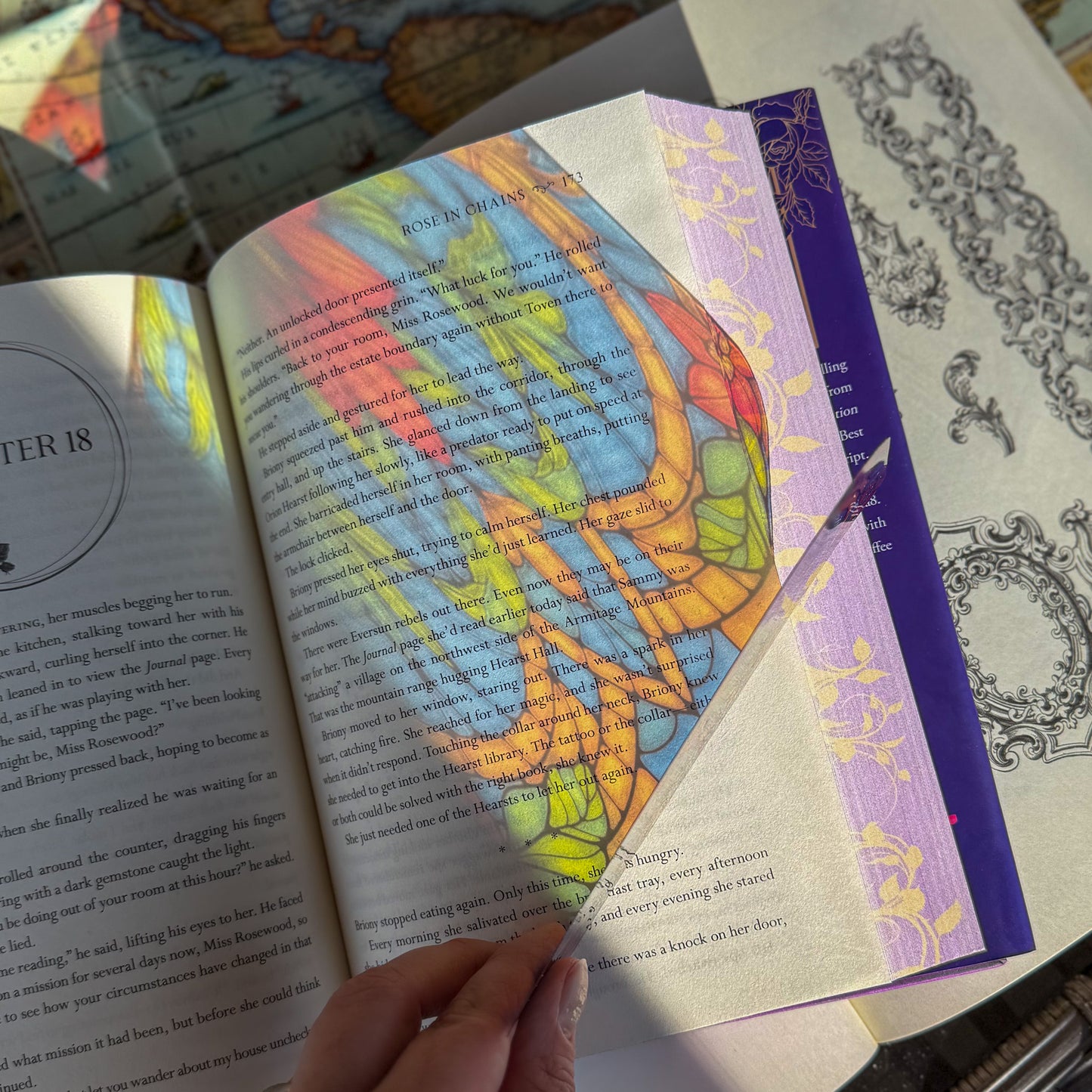 Stained Glass Style Acrylic Bookmark - Book Lover Gift
