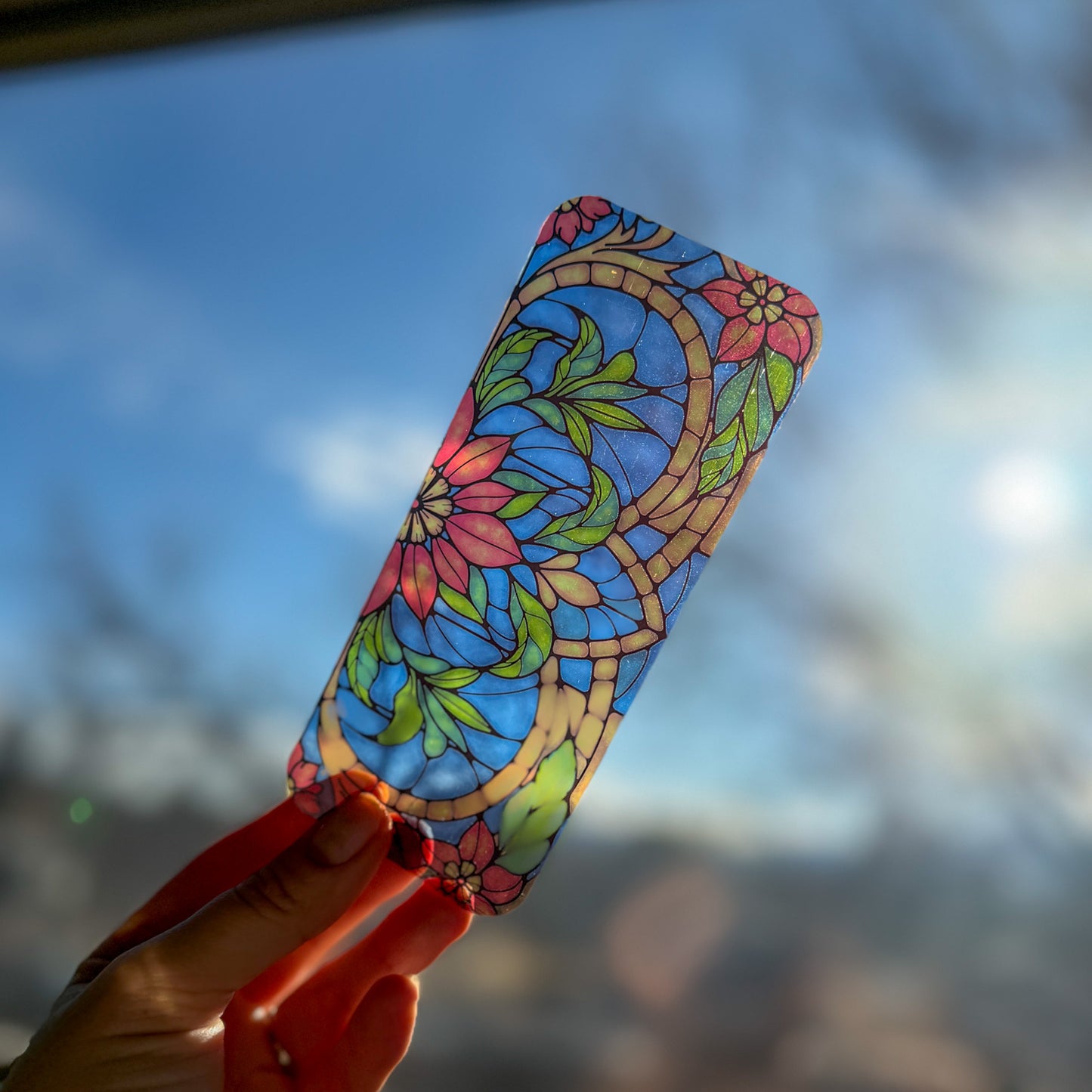 Stained Glass Style Acrylic Bookmark - Book Lover Gift