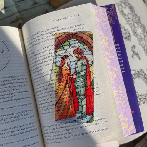 Stained Glass Style Acrylic Bookmark - Book Lover Gift