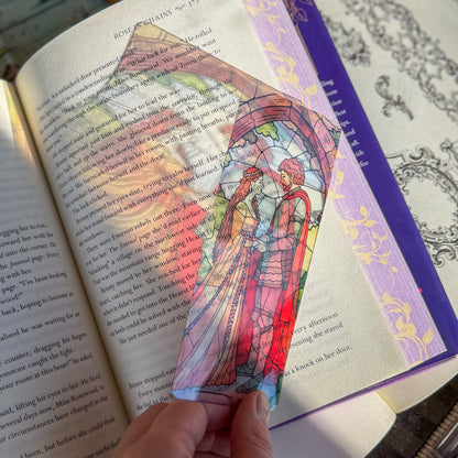 Stained Glass Style Acrylic Bookmark - Book Lover Gift