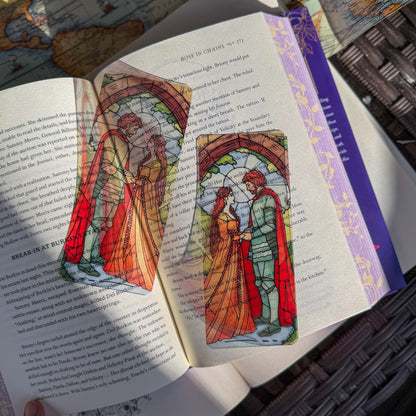 Stained Glass Style Acrylic Bookmark - Book Lover Gift