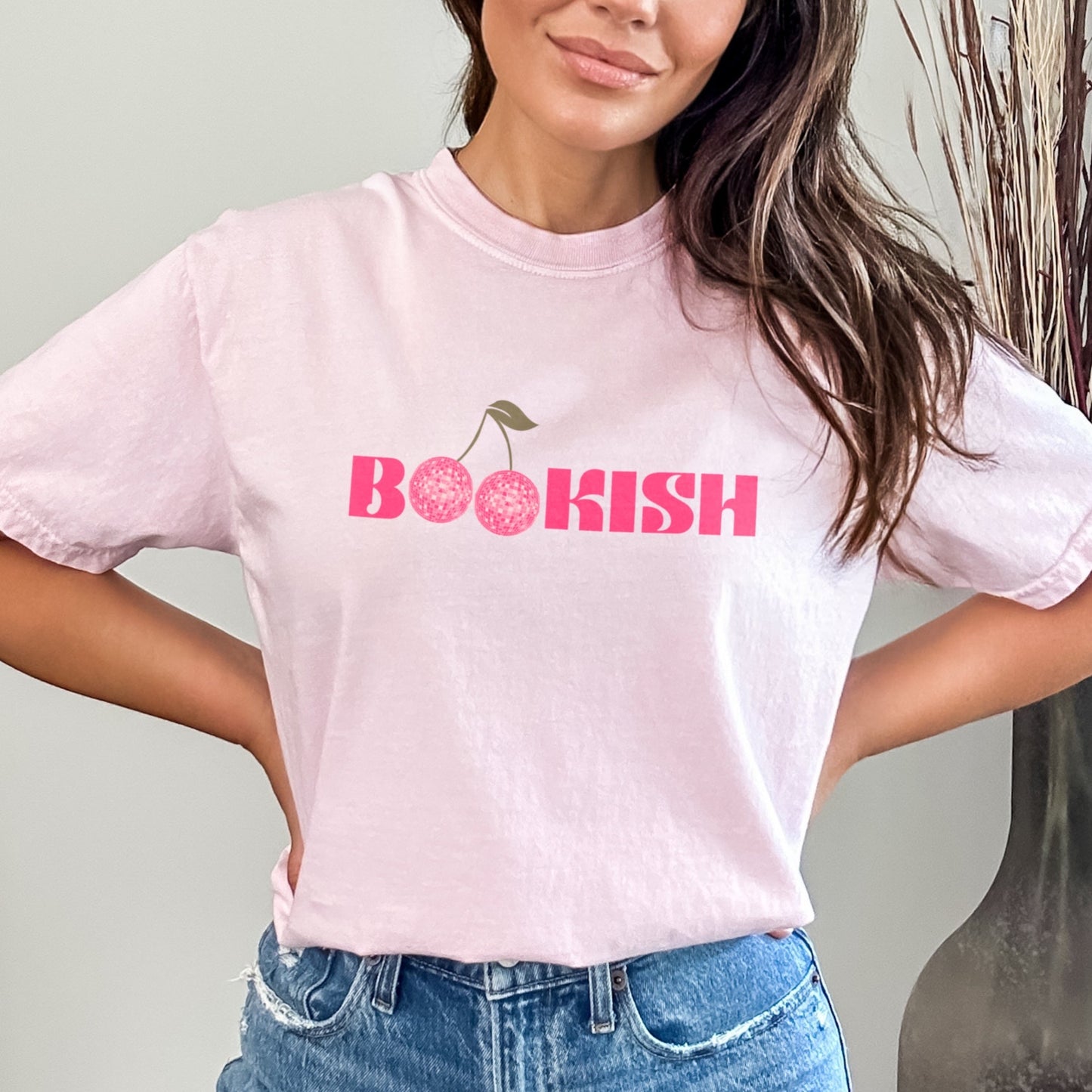Pink Disco Ball Tee - Comfort Colors Retro Bookish Shirt