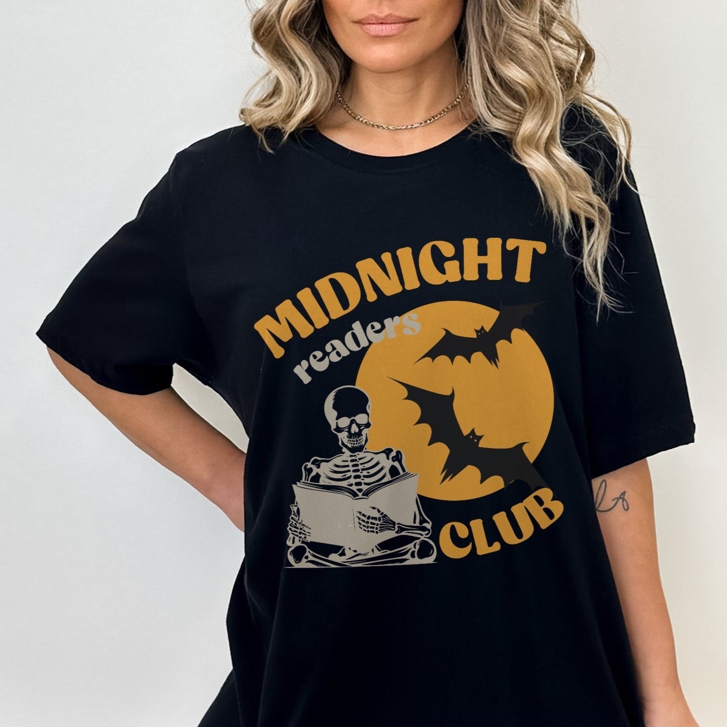 Midnight Readers Club Tee - Halloween Bookish Shirt