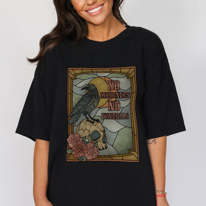 Six of Crows Ketterdam Tee - Bookish Stained Glass Style Shirt - No Mourners No Funerals