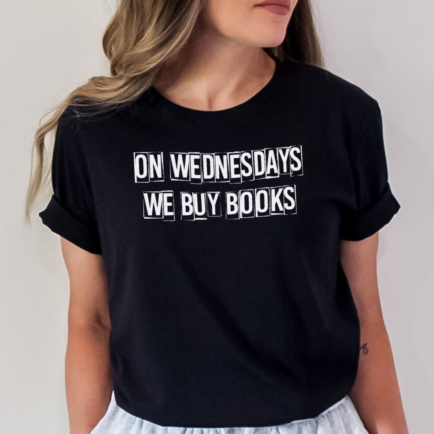 On Wednesdays We Buy Books Tee - Bookish Shirt