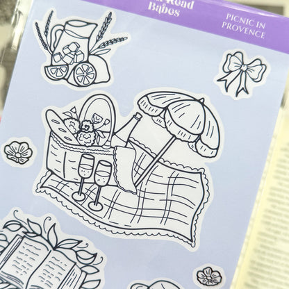 Coloring Sticker Sheet Set