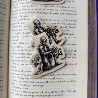 Kneeling Knight Magnetic Bookmark