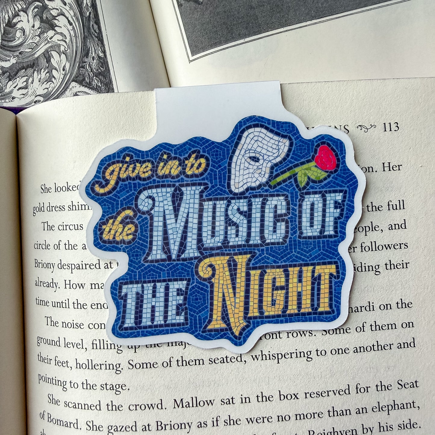 Phantom of the Opera Mosaic Magnetic Bookmark