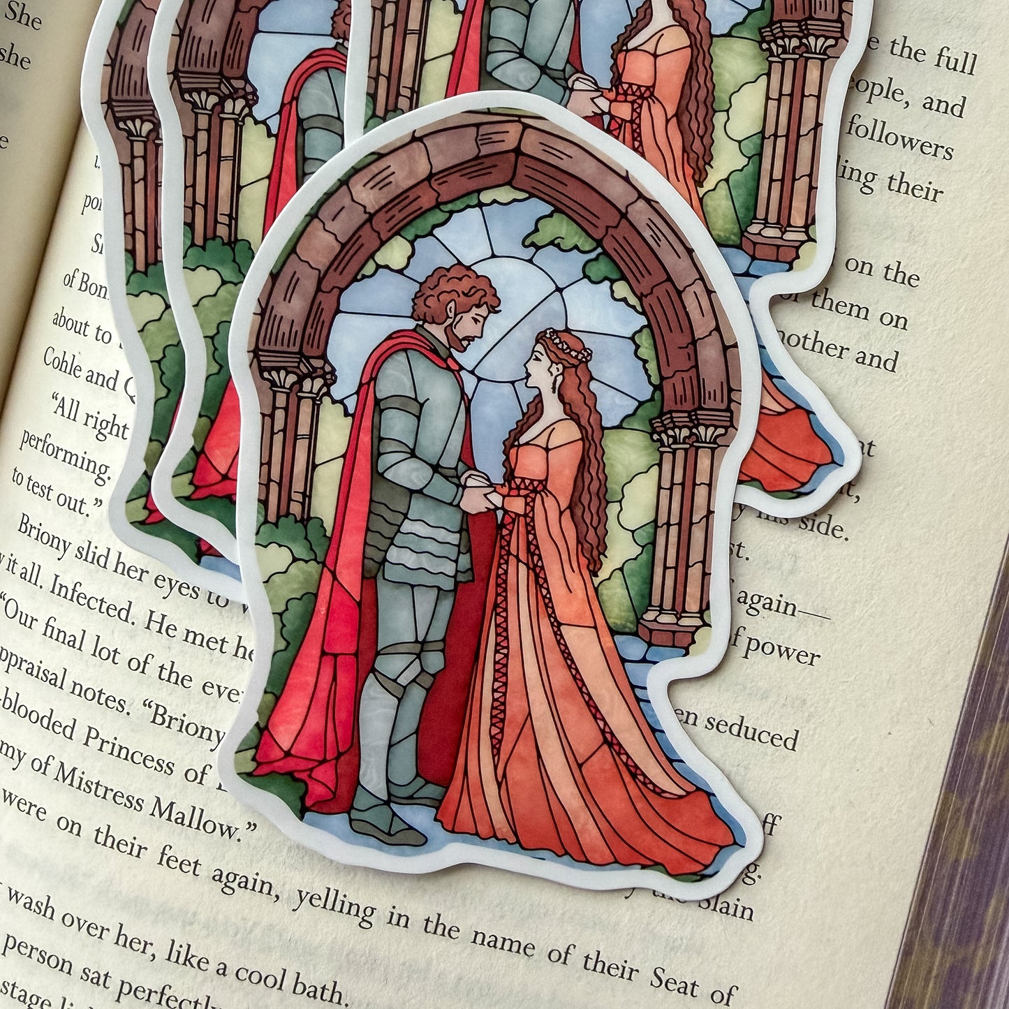 Medieval Romance Bookish Kindle Sticker