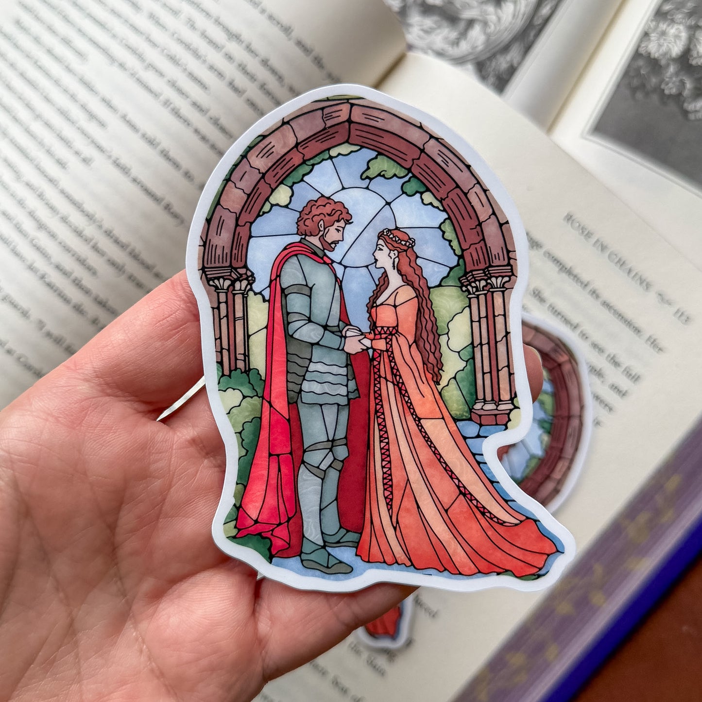 Medieval Romance Bookish Kindle Sticker