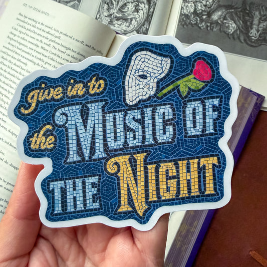 Phantom of the Opera Mosaic Bookish Sticker