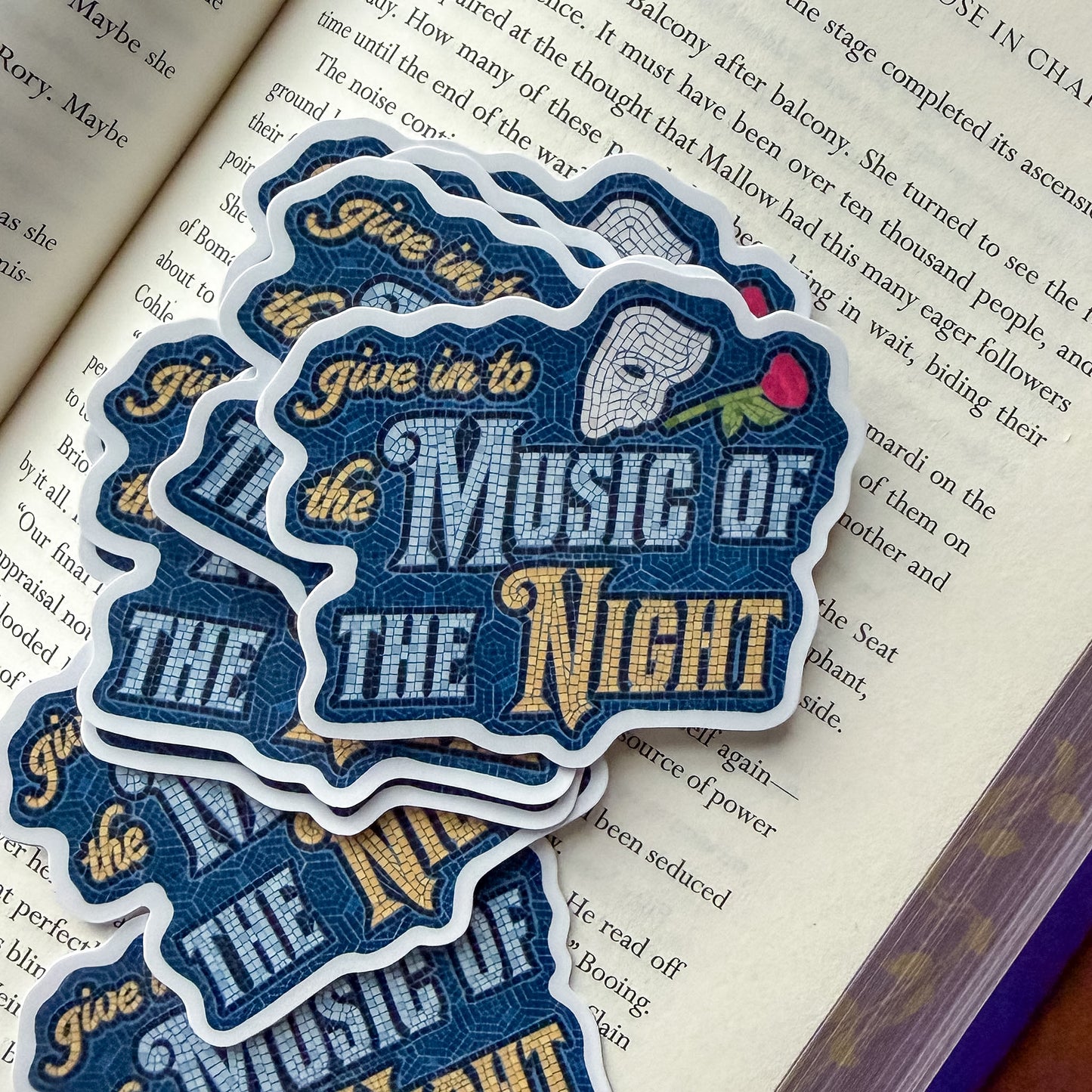 Phantom of the Opera Mosaic Bookish Sticker
