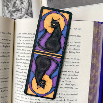 Moon Cat Matte Double Sided Bookmark