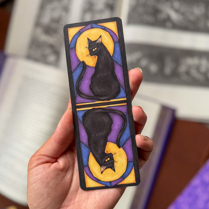 Moon Cat Matte Double Sided Bookmark
