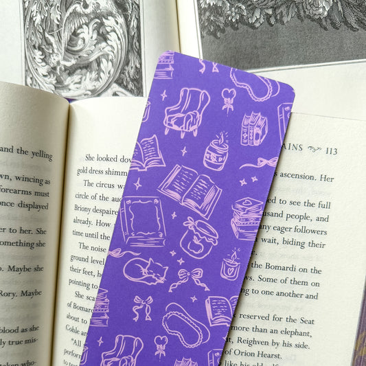 Bookish Cottagecore Double Sided Bookmark