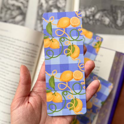 Sunny Lemons Matte Double Sided Bookmark