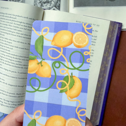 Sunny Lemons Matte Double Sided Bookmark