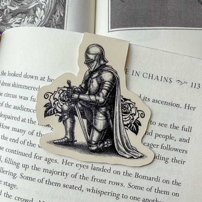 Kneeling Knight Magnetic Bookmark