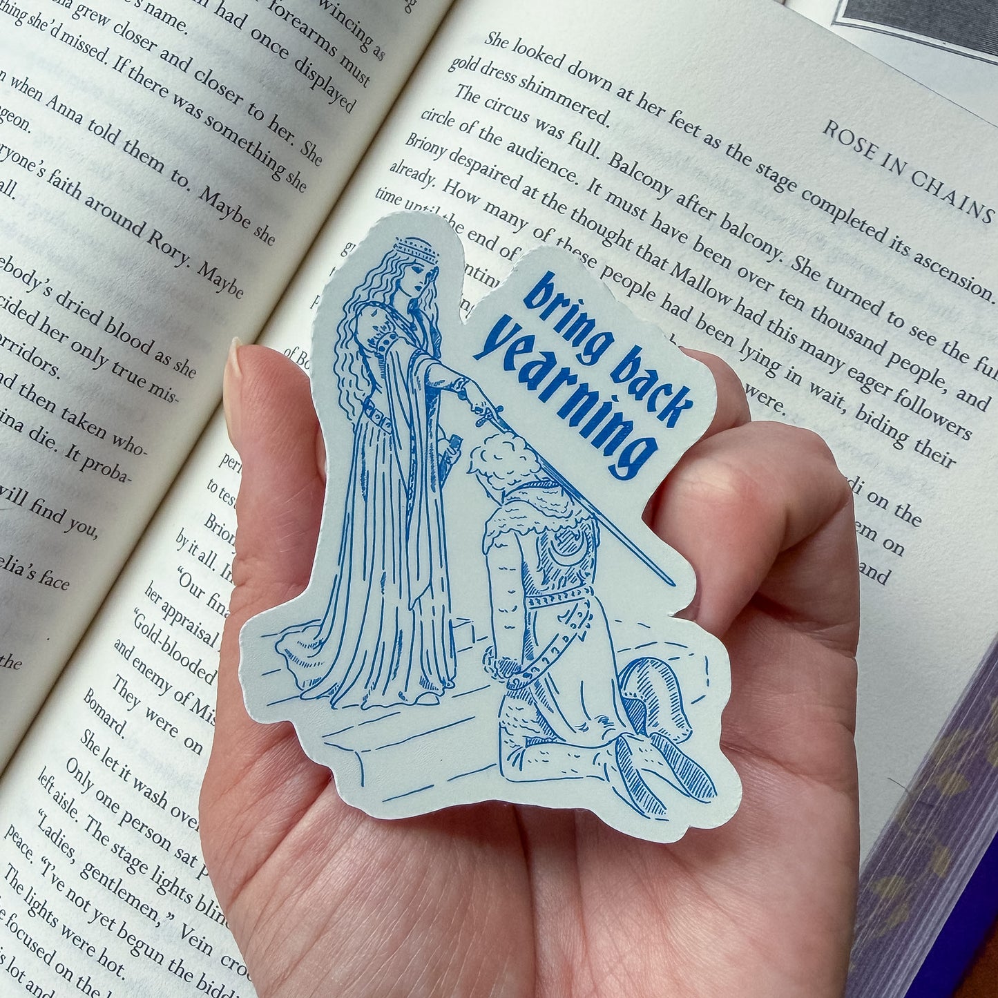 Medieval Romance Bookish Kindle Sticker