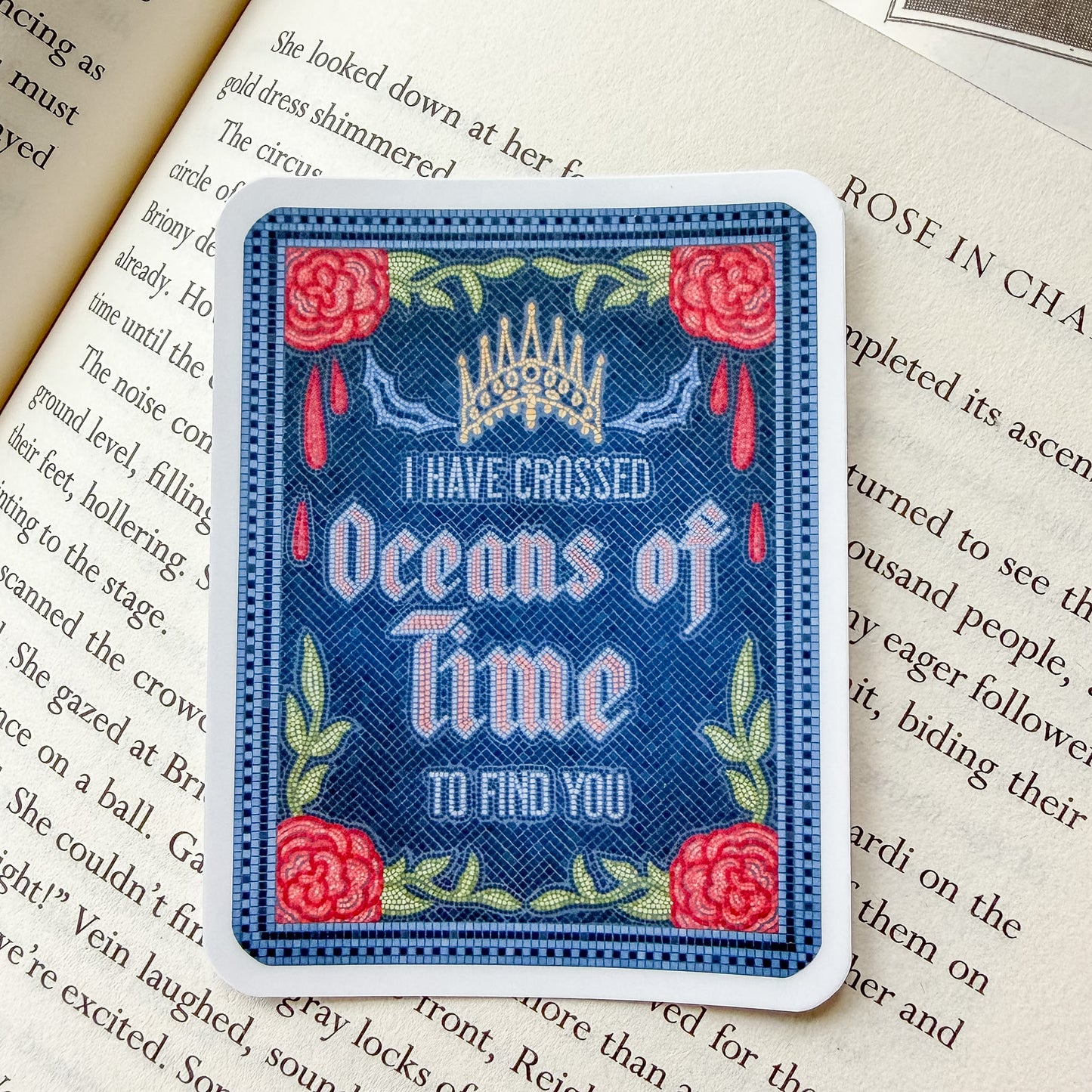 Dracula a Love Tale Mosaic Bookish Sticker