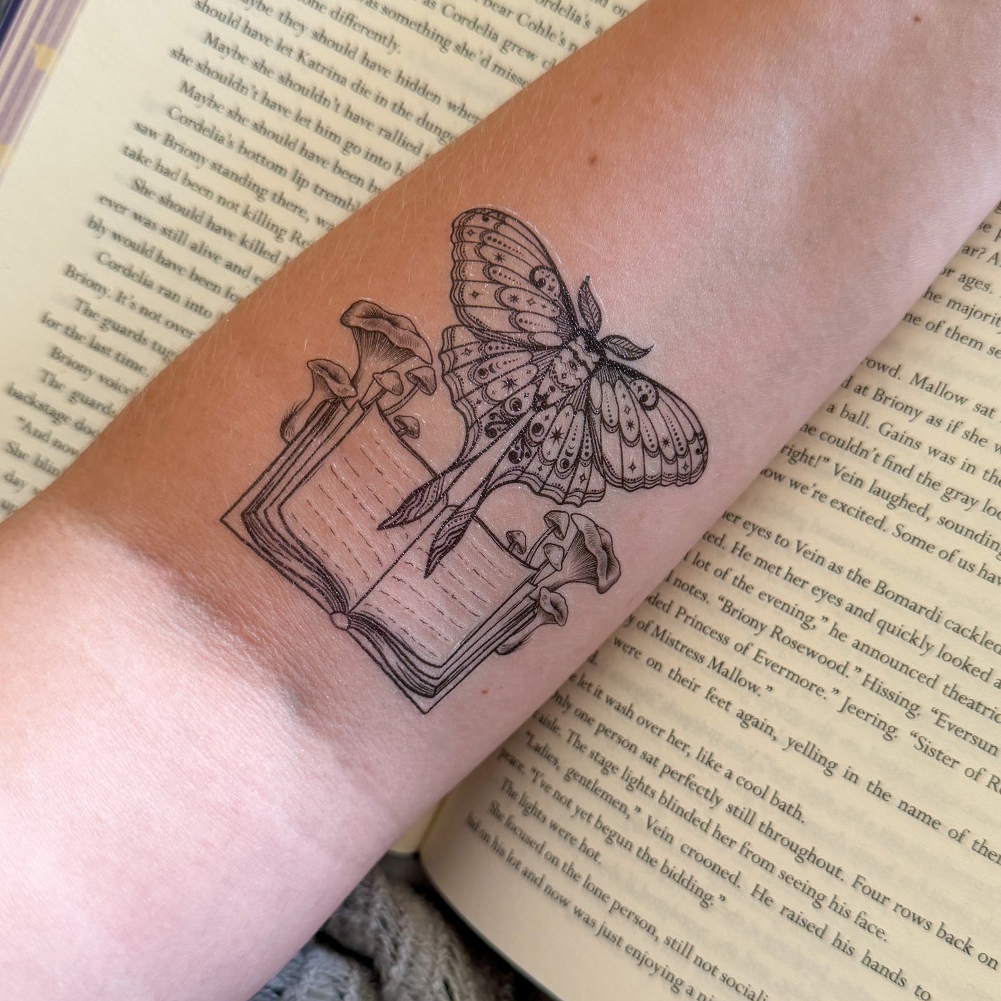 Midnight Reader Temporary Tattoo
