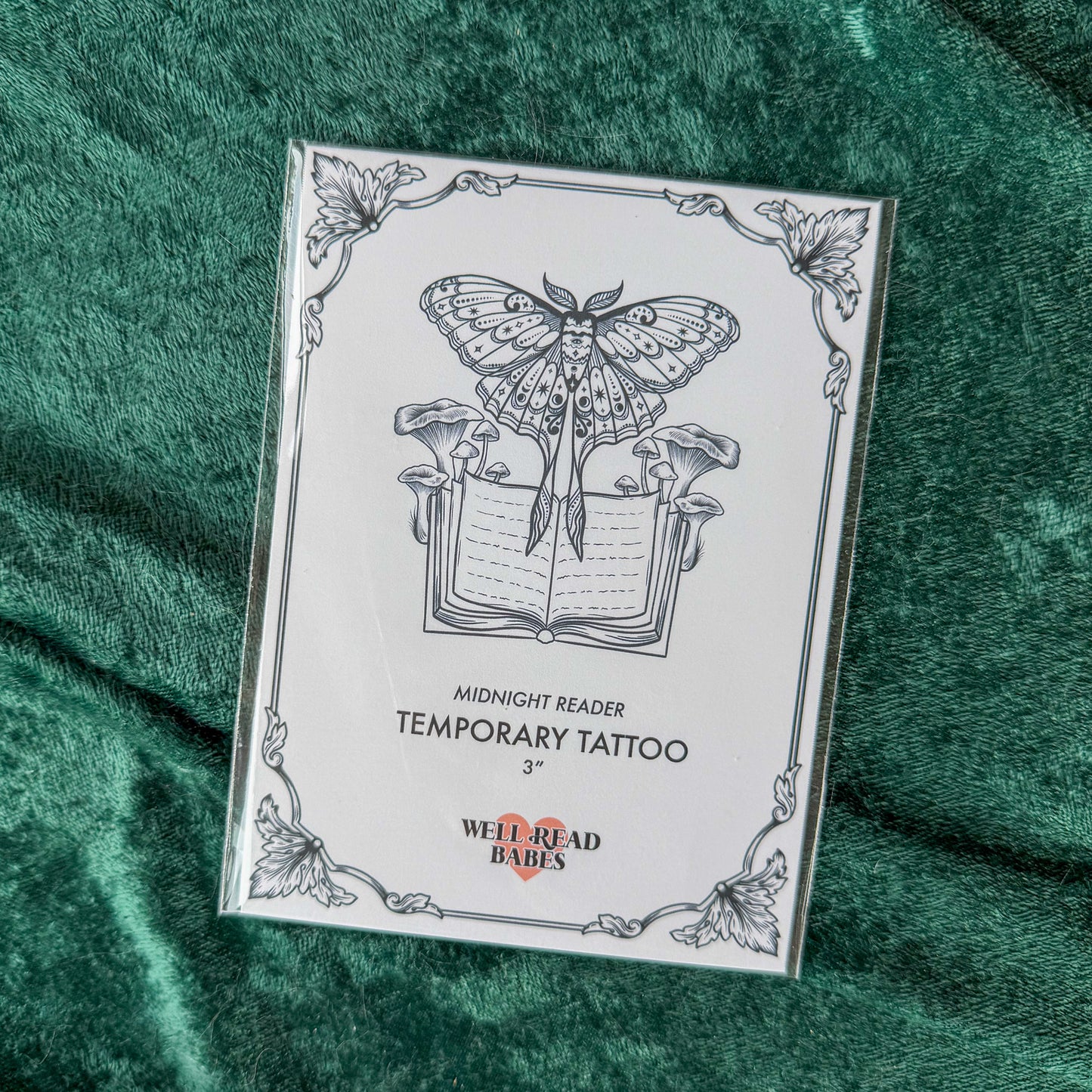 Midnight Reader Temporary Tattoo