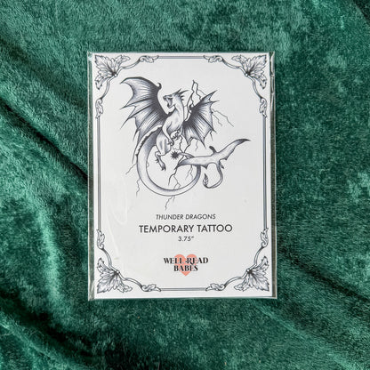 Thunder Dragons Temporary Tattoo