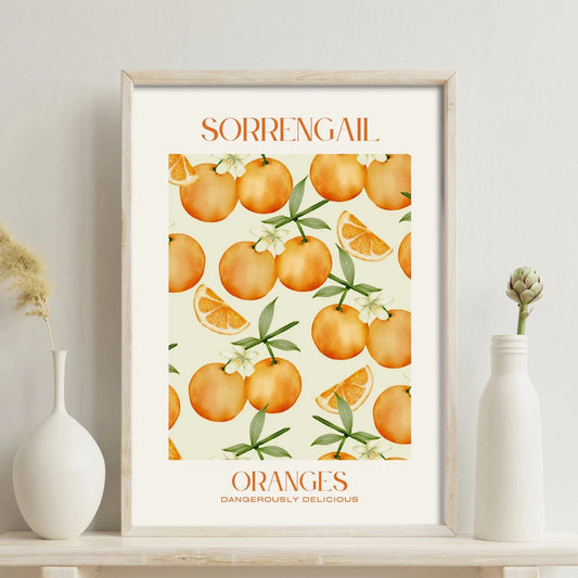 Fourth Wing Art Print - Violet Sorrengail Oranges Wall Art