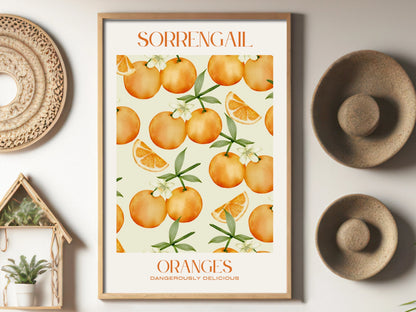 Fourth Wing Art Print - Violet Sorrengail Oranges Wall Art