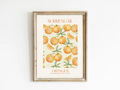 Fourth Wing Art Print - Violet Sorrengail Oranges Wall Art