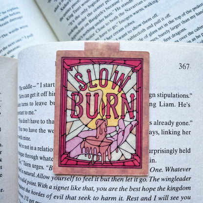 Book Tropes Slow Burn Magnetic Bookmark