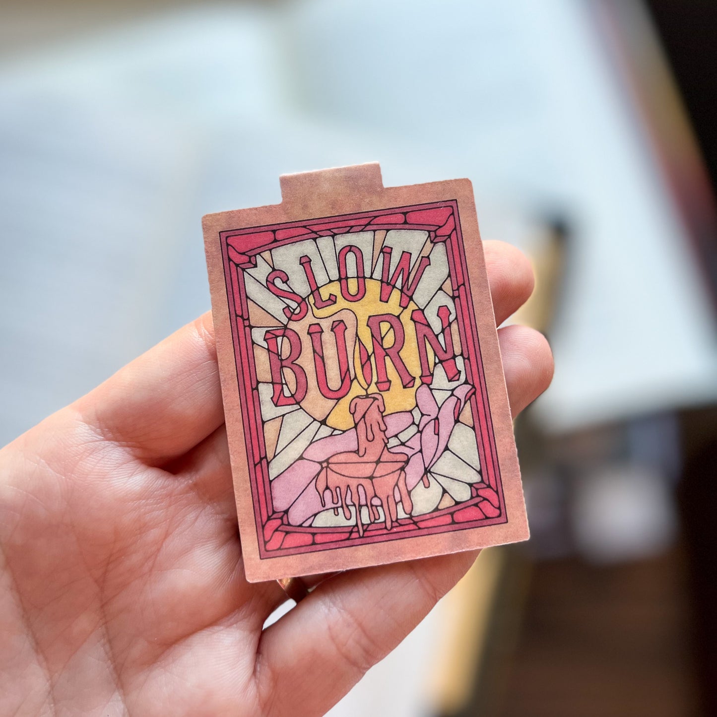 Book Tropes Slow Burn Magnetic Bookmark