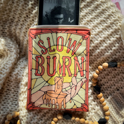 Book Tropes Collection Slow Burn - Kindle Sleeve with Zipper - Book Lover Gift